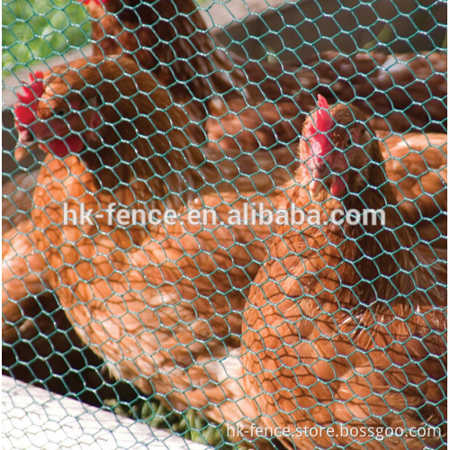1" mesh hole size PVC coated hexagonal wire mesh